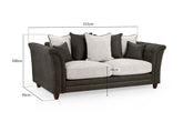 Bella Sofa Grey 3 Seater